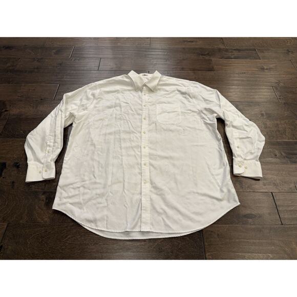 Peter Millar Mens White Nanoluxe Easy Care Long Sleeve Button Up Shirt Size XL - Picture 2 of 9